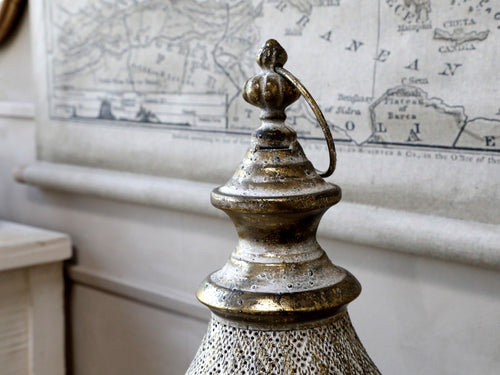 Antiqued Gold Lantern
