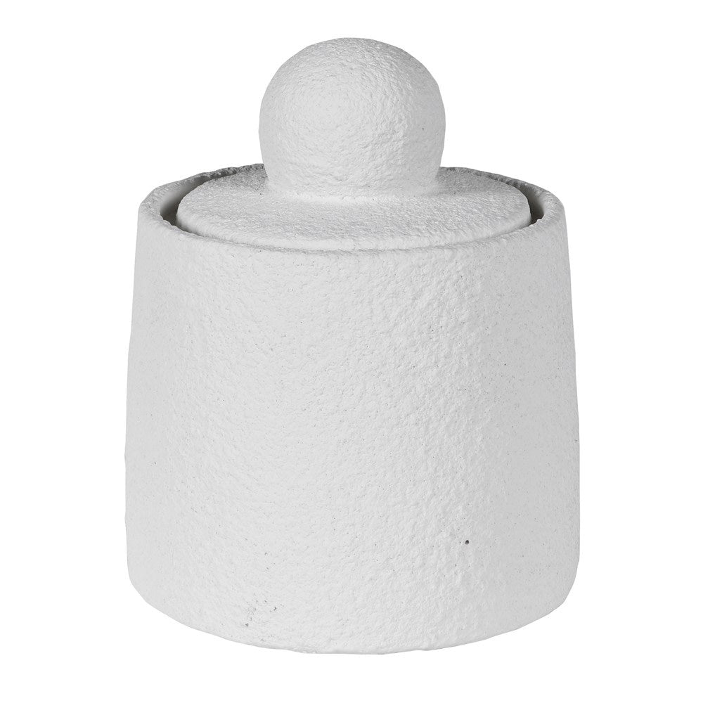 Small White Textured Jar – Cotswold Luxe
