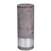 Rustic ambient brown pillar candle