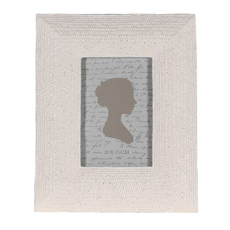 Textured Off White Picture Frame