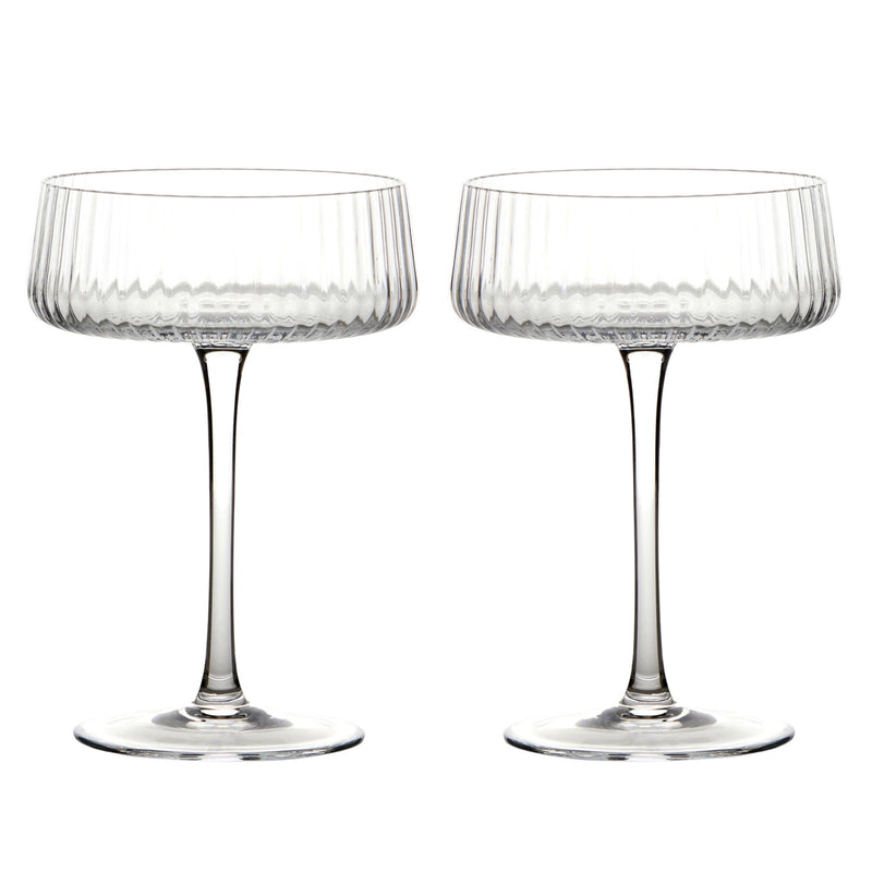 Set Of 2 Empire Champagne Saucers