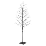 5FT Lit Black Outdoor Tree