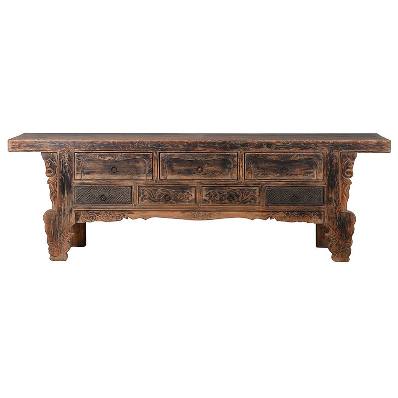 Carved Ornate Large Console Table