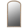 Bobble Edged Natural Wooden Mirror