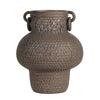 Hammered Brown Vase