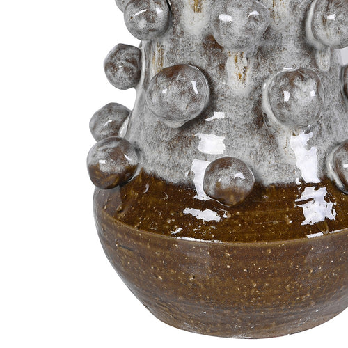 Rustic Glazed Bobble Vase