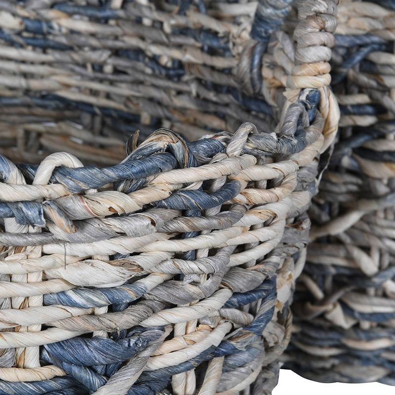 Set Of 2 Blue Dyed Baskets