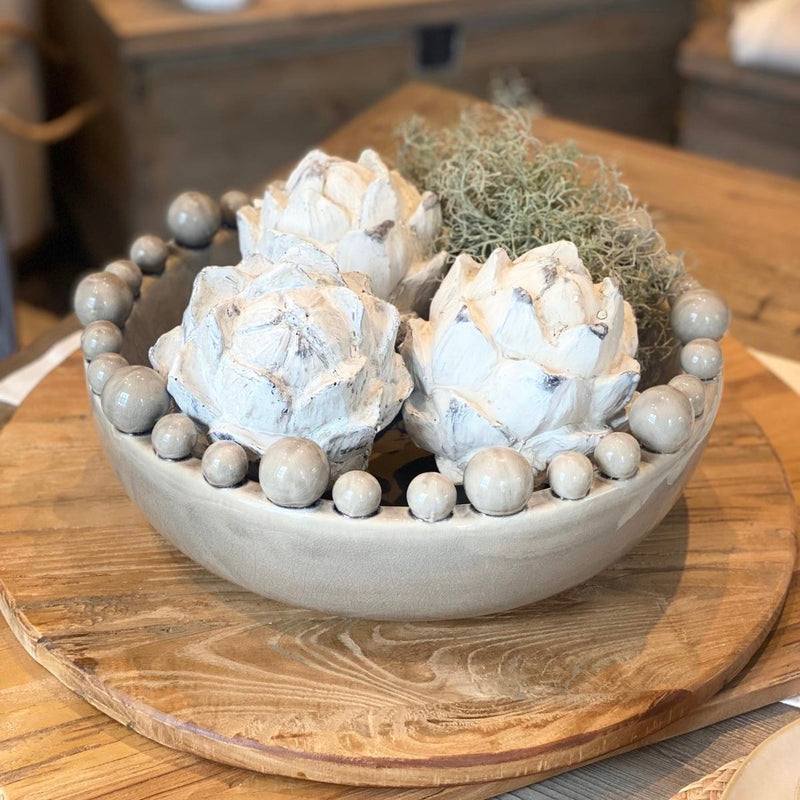 Cream Bowl With Ball Edge