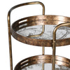 Antique Gold 3 Tier Drinks Trolley