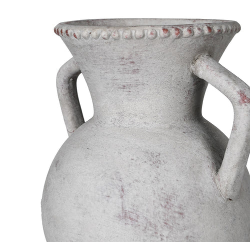 Distressed Ceramic Urn Vase