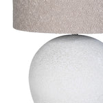 Textured Round Stone Lamp