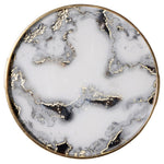 Set Of 2 Marbled Tray Tables