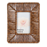 Faux Rattan Picture Frame