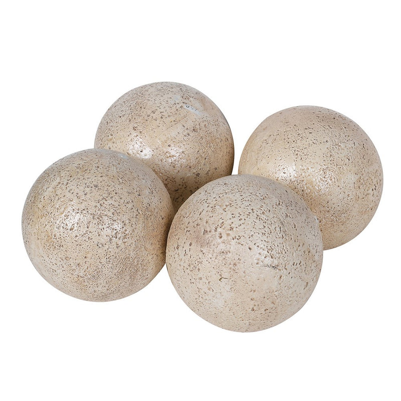 Faux Travertine Ball Decoration