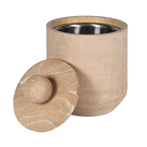Faux Travertine Ice Bucket