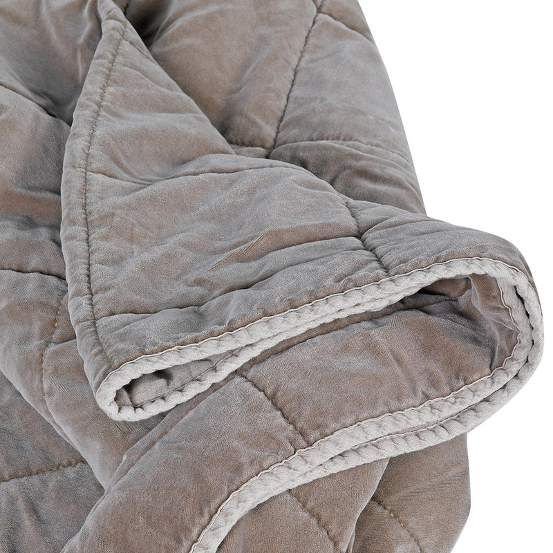 Taupe Quilted Bedspread