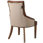 Tan Leather Dining Chair