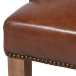 Tan Leather Dining Chair