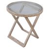 Washed Decorative Round Side Table