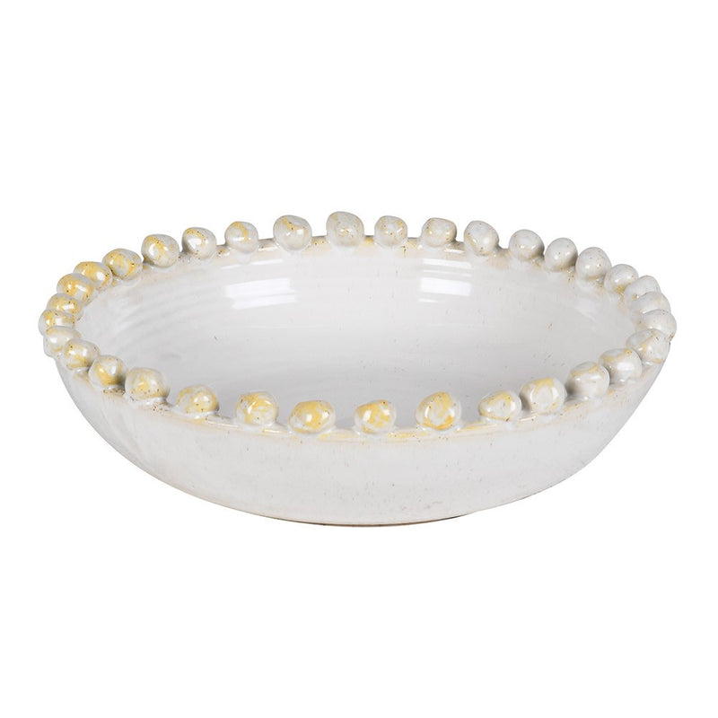 Ivory And White Bobble Bowl