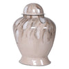 Large Enamel Lidded Vase