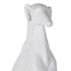 Sitting White Greyhound
