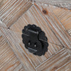 Square wooden storage trunk
