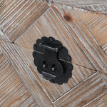 Square wooden storage trunk