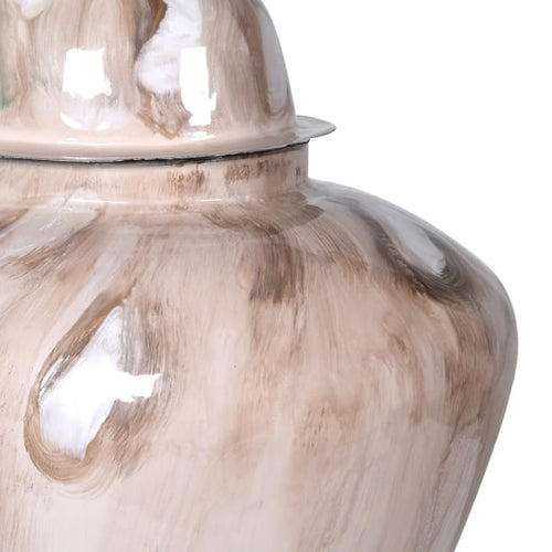 Small Enamel Lidded Vase