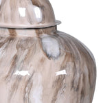 Large Enamel Lidded Vase