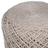 Beige Rope Pouf