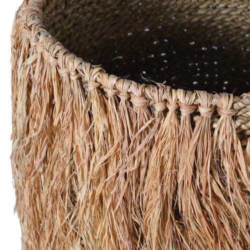 Natural Seagrass Boho Basket