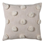 Natural Pom Pom Cushion