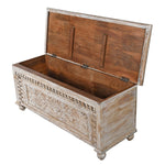 Ornate Wooden Carved Storage Box