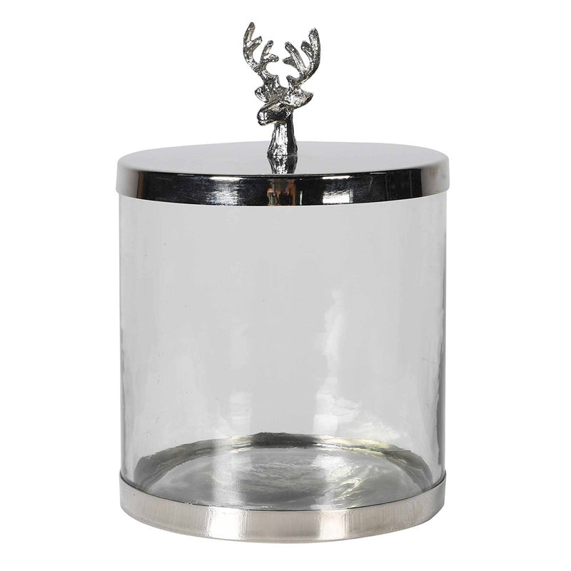 Reindeer Lidded Jar