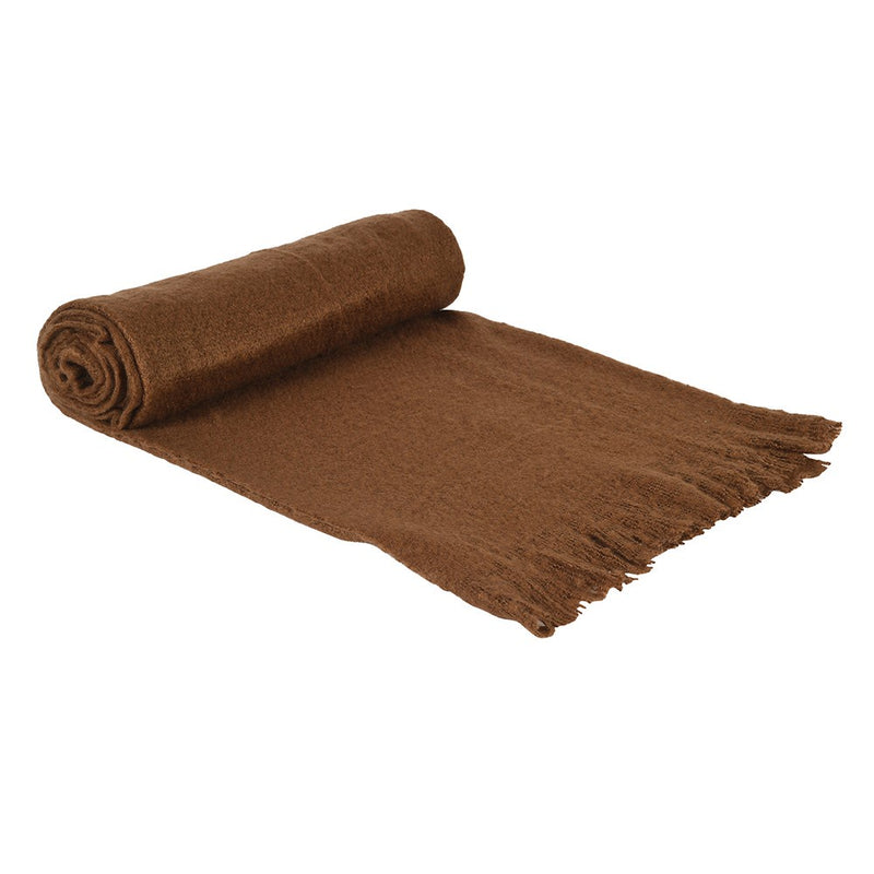 Rust Fluffy Throw