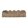 Set Of 2 Rattan Scalloped Trays