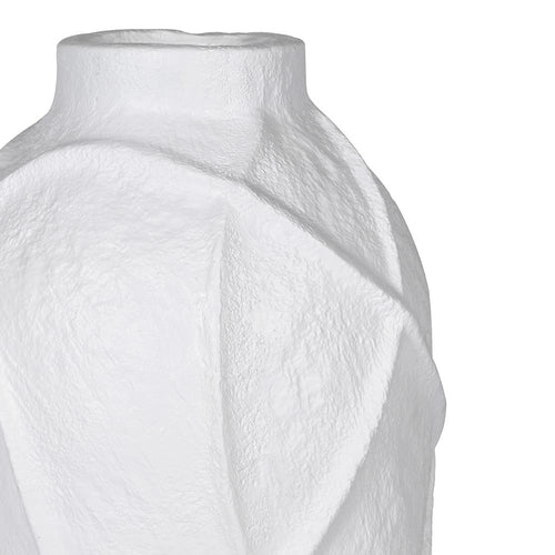 White Wavy Line Vase
