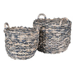 Set Of 2 Blue Dyed Baskets