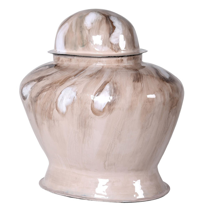 Small Enamel Lidded Vase