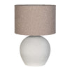Textured Round Stone Lamp