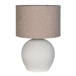 Textured Round Stone Lamp