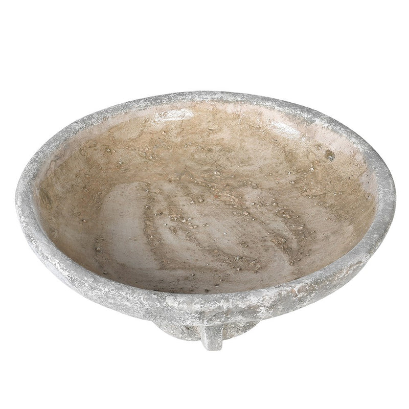 Distressed Cement Decorative Bowl