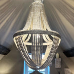 Large Wooden Bead chandelier