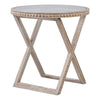 Washed Decorative Round Side Table