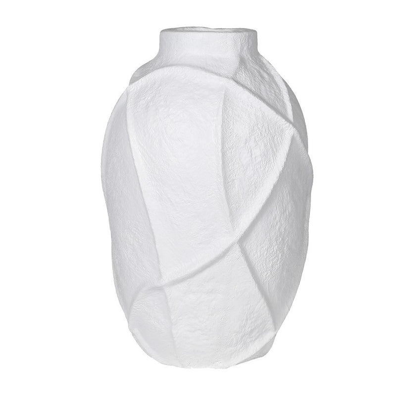 White Wavy Line Vase