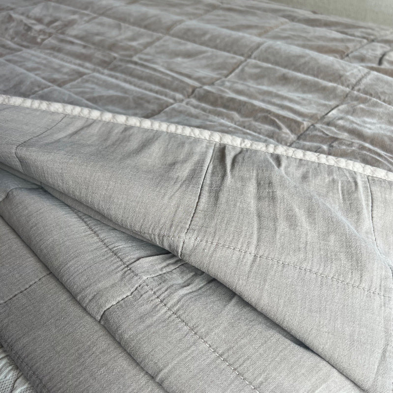 Taupe Quilted Bedspread