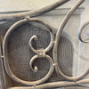 Grey Wash Metal Fire Screen
