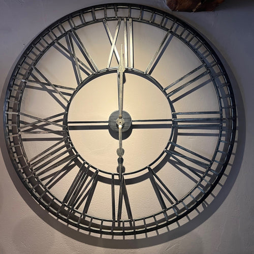 Gold Distressed Wall Clock
