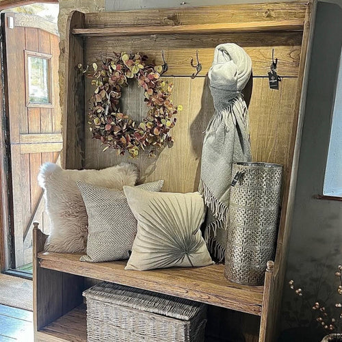 Reclaimed Rustic Oak Hallway Bench